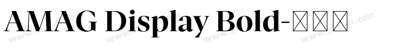 AMAG Display Bold字体转换 AMAG Display Bold字体转换